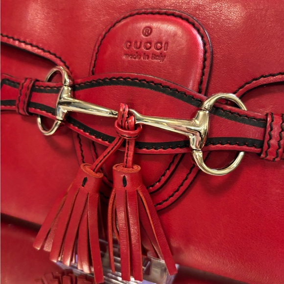 Gucci EUC COA Red Horsebit Crossbody Bag - Picture 6 of 16
